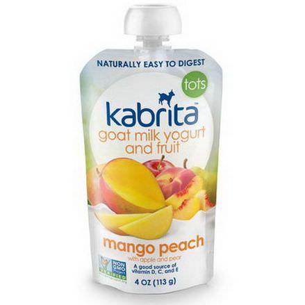 Kabrita, Goat Milk Yogurt and Fruit, Mango Peach with Apple and Pear 113g
