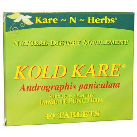Kare n Herbs, Kold Kare, 40 Tablets