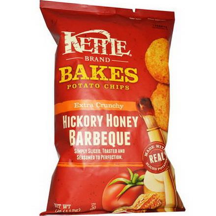 Kettle Foods, Baked Potato Chips, Hickory Honey Barbeque 113g