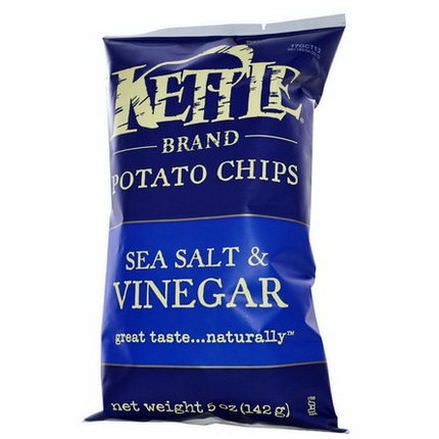 Kettle Foods, Potato Chips, Sea Salt&Vinegar 142g