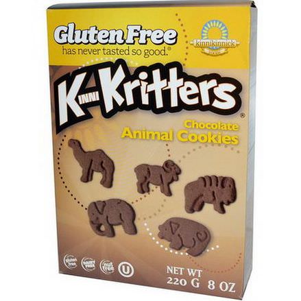 Kinnikinnick Foods, KinniKritters, Chocolate Animal Cookies 220g
