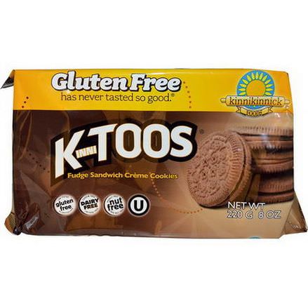 Kinnikinnick Foods, KinniToos, Fudge Sandwich Cream Cookies 220g
