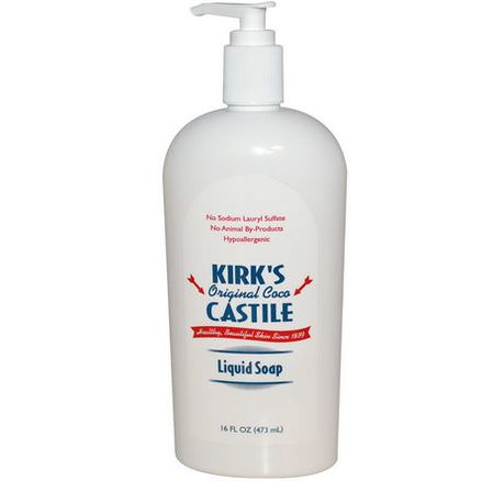 Kirk's, Castile Liquid Soap, Original Coco 473ml