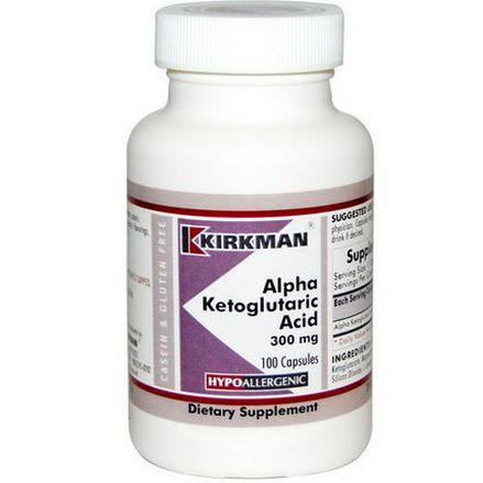 Kirkman Labs, Alpha Ketoglutaric Acid, 300mg, 100 Capsules