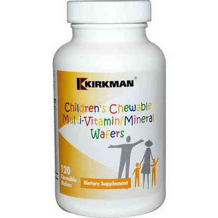 Kirkman Labs, Children's Chewable Multi-Vitamin/Mineral Wafers, 120 Chewable Wafers