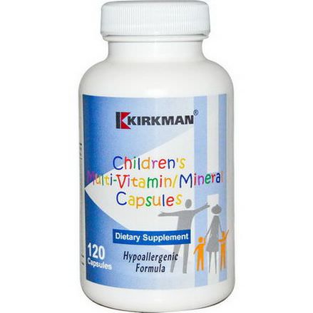 Kirkman Labs, Children's Multi-Vitamin/Mineral Capsules, 120 Capsules