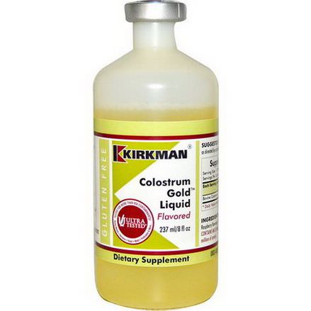 Kirkman Labs, Colostrum Gold Liquid, Flavored 237ml