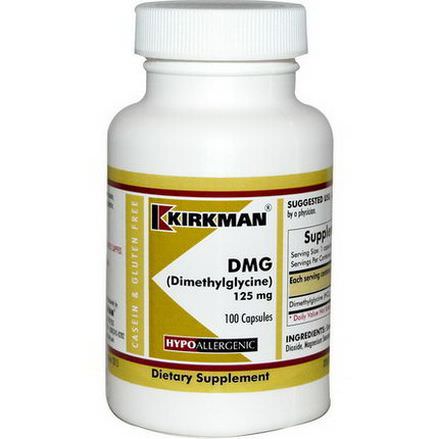 Kirkman Labs Dimethylglycine, 125mg, 100 Capsules