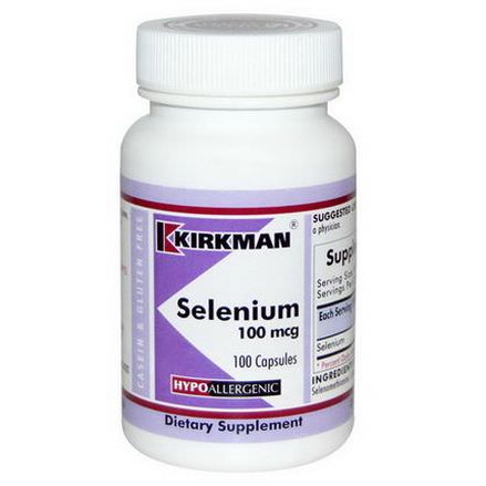 Kirkman Labs, Selenium, 100mcg, 100 Capsules