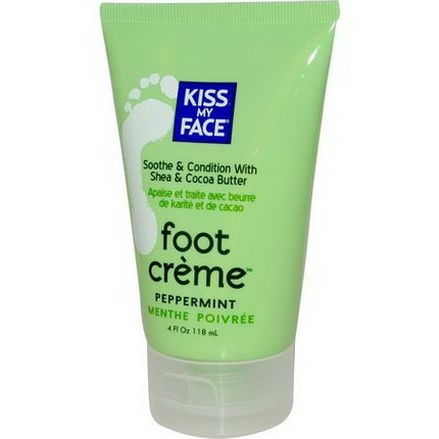 Kiss My Face, Foot Creme, Peppermint 118ml