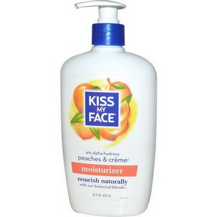 Kiss My Face, Moisturizer Lotion, Peaches&Cream 473ml