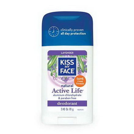 Kiss My Face, Natural Active Life Deodorant, Lavender 70g