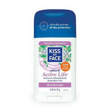 Kiss My Face, Natural Active Life Deodorant, Peaceful Patchouli 70g