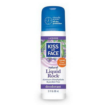 Kiss My Face, Natural Liquid Rock Deodorant, Lavender 88ml