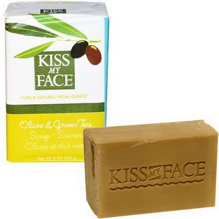 Kiss My Face, Olive&Green Tea Soap Bar 230g