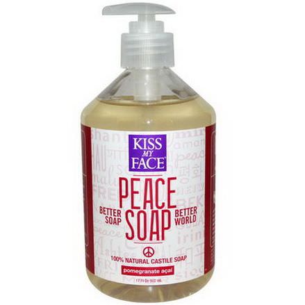 Kiss My Face, Peace Soap, Pomegranate Acai 502ml