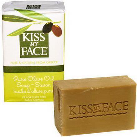Kiss My Face, Pure Olive Oil Soap Bar, Fragrance Free 115g