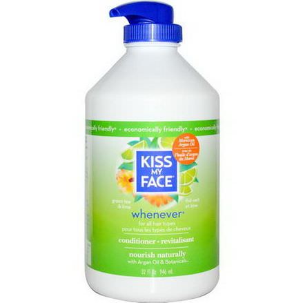 Kiss My Face, Whenever Conditioner, Green Tea&Lime 946ml