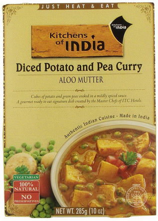 Kitchens of India, Aloo Mutter, Diced Potato and Pea Curry 285g