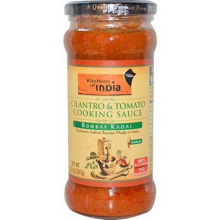 Kitchens of India, Cilantro&Tomato Cooking Sauce, Medium 347g