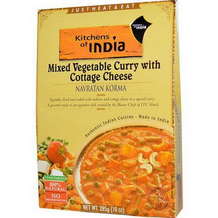 Kitchens of India, Navratan Korma, Mixed Vegetable Curry with Cottage Cheese 285g