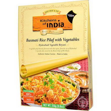 Kitchens of India, Rice Delicacies, Basmati Rice Pilaf with Vegetables 250g