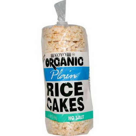 Koyo Natural Foods, Organic Plain Rice Cakes, No Salt 168g