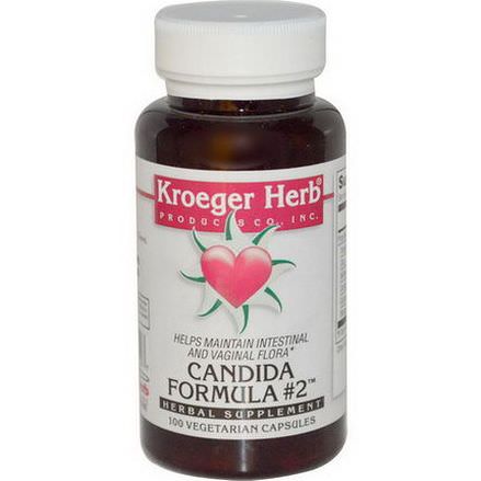 Kroeger Herb Co, Candida Formula #2, 100 Veggie Caps