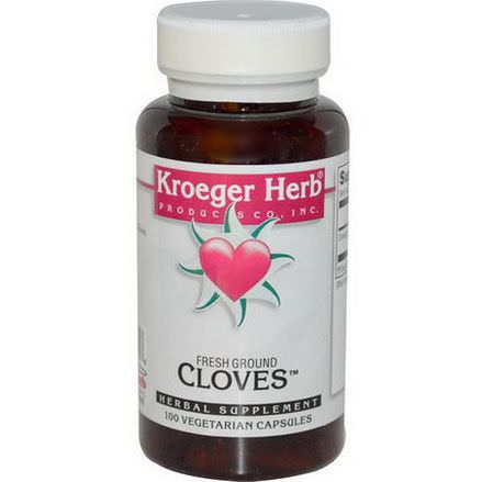 Kroeger Herb Co, Fresh Ground Cloves, 100 Veggie Caps