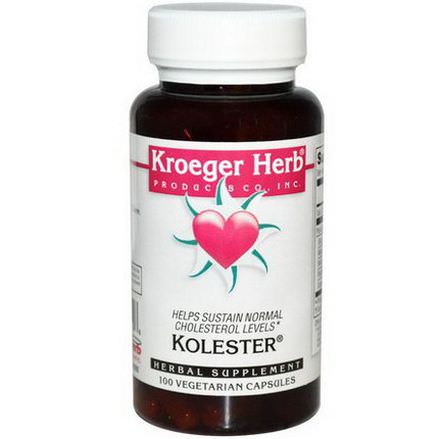 Kroeger Herb Co, Kolester, 100 Veggie Caps