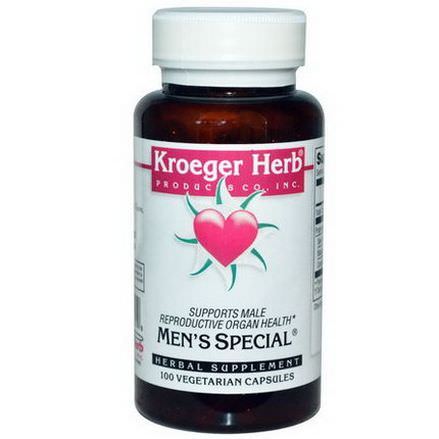 Kroeger Herb Co, Men's Special, 100 Veggie Caps
