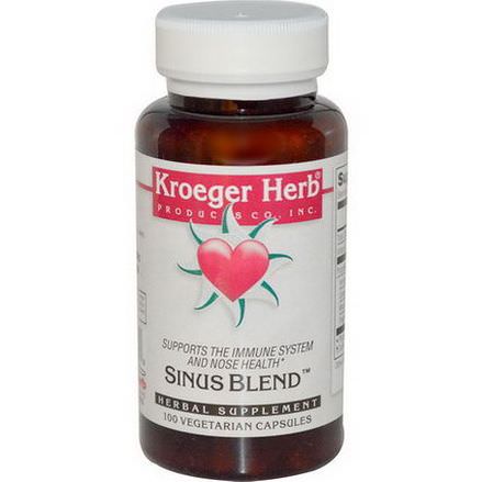 Kroeger Herb Co, Sinus Blend, 100 Veggie Caps
