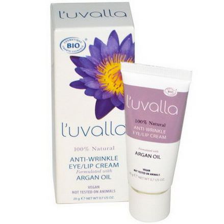L'uvalla Certified Organic, Anti-Wrinkle, Eye / Lip Cream 20g