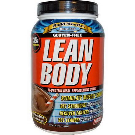 Labrada Nutrition, Lean Body, Hi-Protein Meal Replacement Shake, Chocolate Ice Cream Flavor 1,120g