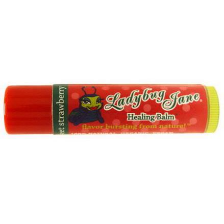 LadyBug Jane, Healing Lip Balm, Sweet Strawberry 4g