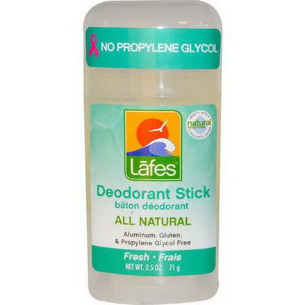 Lafe's Natural Body Care, All Natural Deodorant Stick, Fresh 71g