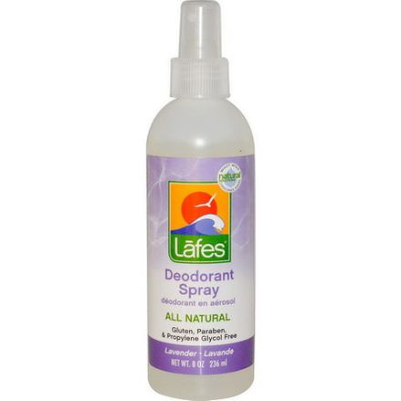 Lafe's Natural Body Care, Deodorant Spray, Lavender 236ml