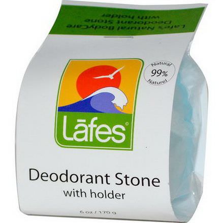 Lafe's Natural Body Care, Deodorant Stone with Holder 170g