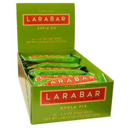 Larabar, Apple Pie, 16 Bars 45g Per Bar