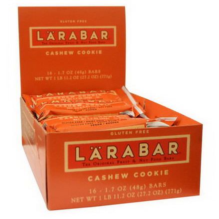 Larabar, Cashew Cookie, 16 Bars 48g Each