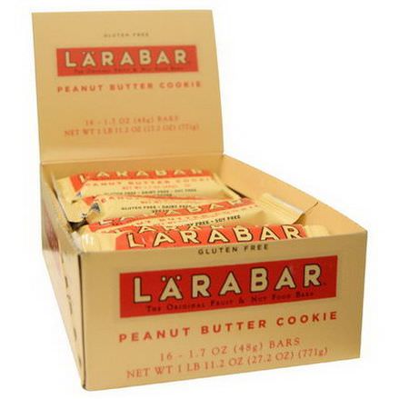 Larabar, Peanut Butter Cookie, 16 Bars 48g Each