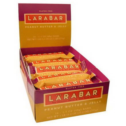 Larabar, Peanut Butter&Jelly, 16 Bars 48g Each