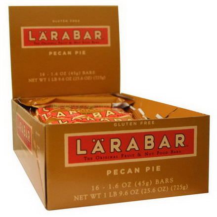 Larabar, Pecan Pie, 16 Bars 45g Each