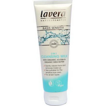 Lavera Naturkosmetic, 2 in 1 Cleansing Milk, With Organic Jojoba&Organic Shea Butter 125ml