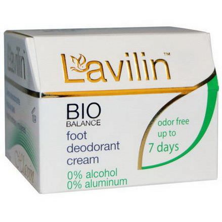 Lavilin, Bio Balance, Foot Deodorant Cream for Men and Women, 12.5g