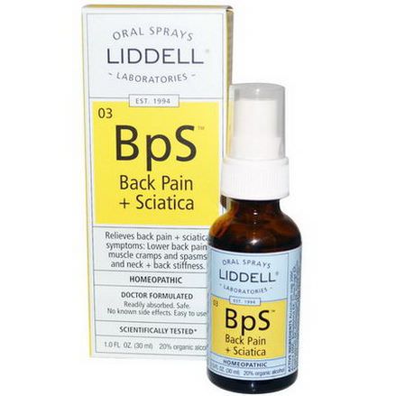 Liddell, BpS, Back Pain Sciatica, Oral Sprays 30ml