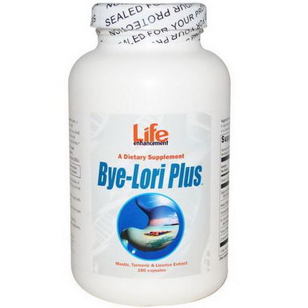 Life Enhancement, Bye-Lori Plus, 180 Capsules