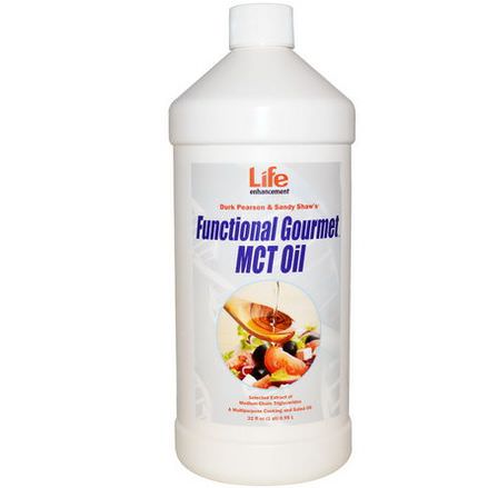 Life Enhancement, Durk Pearson&Sandy Shaw's, Functional Gourmet MCT Oil 0.95 L