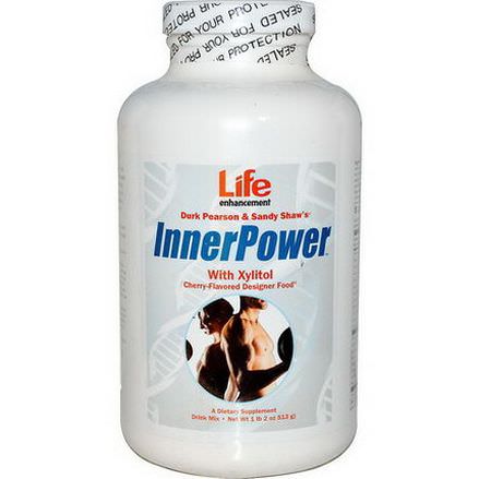 Life Enhancement, Durk Pearson&Sandy Shaw's, Inner Power with Xylitol Drink Mix, Cherry Flavored 513g