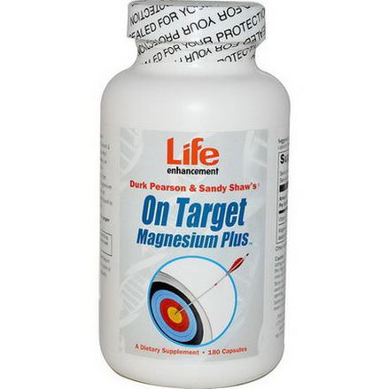Life Enhancement, On Target Magnesium Plus, 180 Capsules